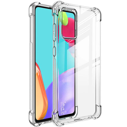 IMAK Four Corner Airbags Shockproof Clear TPU Cover + Screen Film for Samsung Galaxy A52 4G/5G / A52s 5G - Transparent - 1