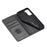 Auto-absorbed Leather Wallet Stand Cell Phone Protective Case for Samsung Galaxy S21+ 5G - Black - 6