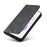 TPU + PU Leather Wallet Auto-absorbed Cover for Samsung Galaxy S21 5G - Black - 3