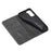 TPU + PU Leather Wallet Auto-absorbed Cover for Samsung Galaxy S21 5G - Black - 6