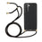 For Samsung Galaxy S21 4G/5G Wheat Straw Soft TPU Drop Protection Cover with Multi-function Strap - Black - 1