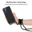 For Samsung Galaxy S21 4G/5G Wheat Straw Soft TPU Drop Protection Cover with Multi-function Strap - Black - 3