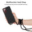 For Samsung Galaxy S20 FE 4G/FE 5G/S20 Lite/S20 FE 2022  TPU + Wheat Straw Phone Case with Strap - Black - 3