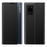 For Samsung Galaxy A52 4G / 5G / A52s 5G View Window Phone Case PU Leather Auto-Absorbed Stand Cover - Black - 1