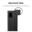 For Samsung Galaxy A52 4G / 5G / A52s 5G View Window Phone Case PU Leather Auto-Absorbed Stand Cover - Black - 5