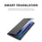 For Samsung Galaxy A52 4G / 5G / A52s 5G View Window Phone Case PU Leather Auto-Absorbed Stand Cover - Black - 6