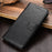 Wallet Textured Leather Stand Phone Shell for Samsung Galaxy AA52 4G/5G / A52s 5G - Black - 5
