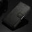 Wallet Textured Leather Stand Phone Shell for Samsung Galaxy AA52 4G/5G / A52s 5G - Black - 6