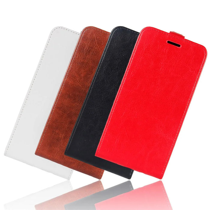 Crazy Horse Vertical Leather Shell for Samsung Galaxy A52 4G/5G / A52s 5G Card Holder Case - Black - 7