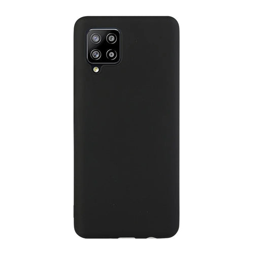 Candy Color Soft TPU Phone Cover for Samsung Galaxy A42 5G - Black - 1