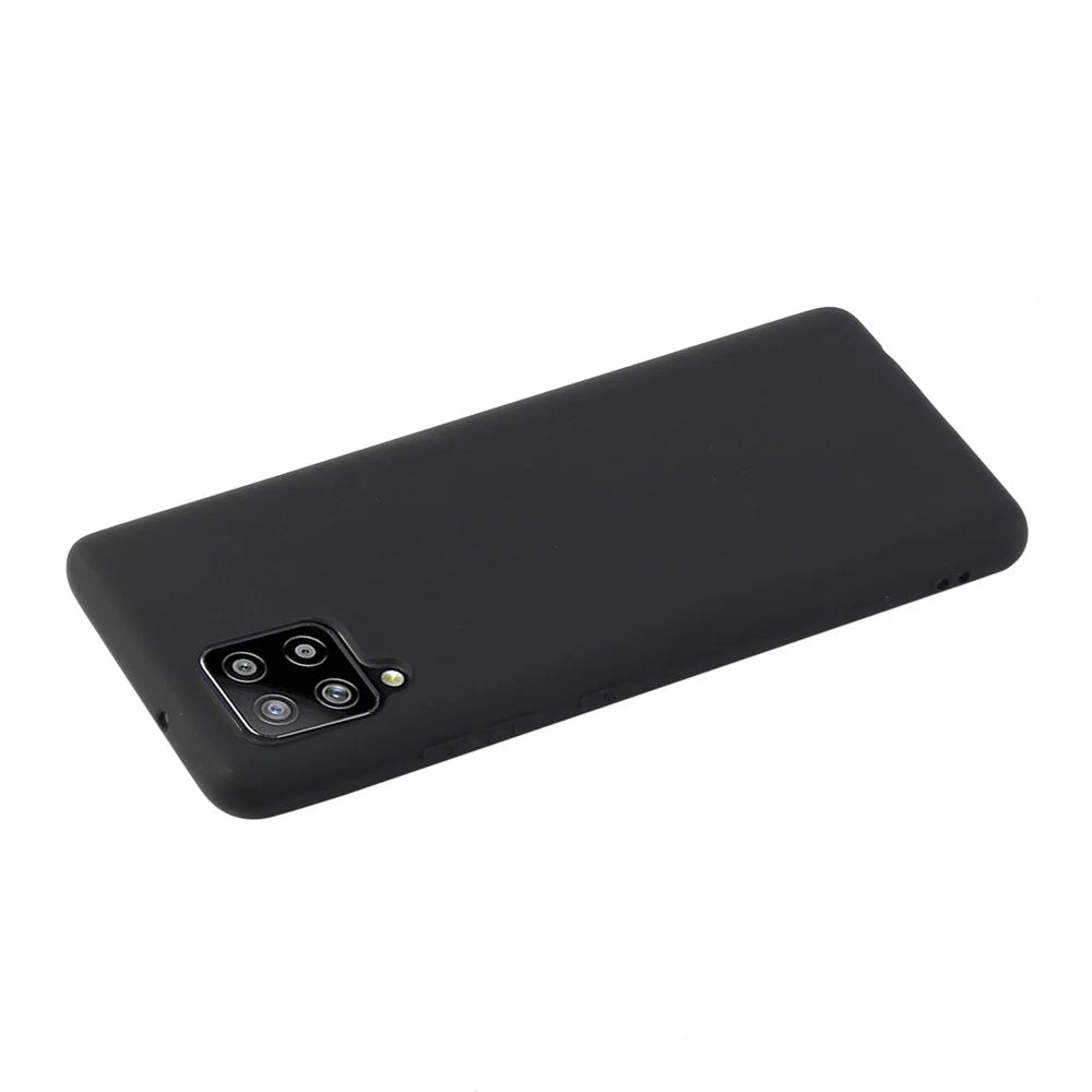Candy Color Soft TPU Phone Cover for Samsung Galaxy A42 5G - Black - 3