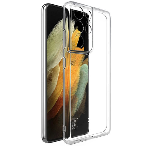 IMAK UX-5 Series for Samsung Galaxy S21 Ultra 5G Complete Covering Protection Environmentally Friendly TPU Soft Transparent Case - 1