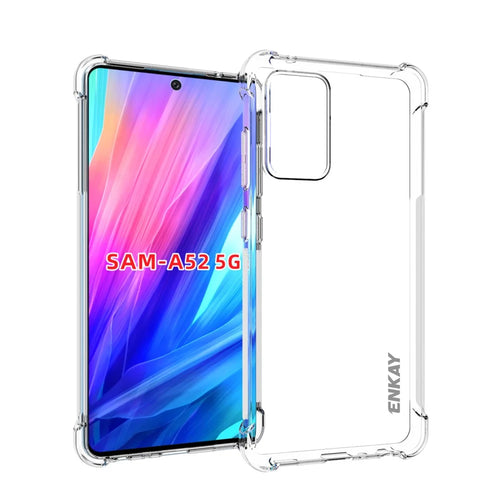 ENKAY HAT PRINCE Shockproof Clear TPU Case for Samsung Galaxy A52 4G / 5G / A52s 5G Anti-slip Protective Cover - 1