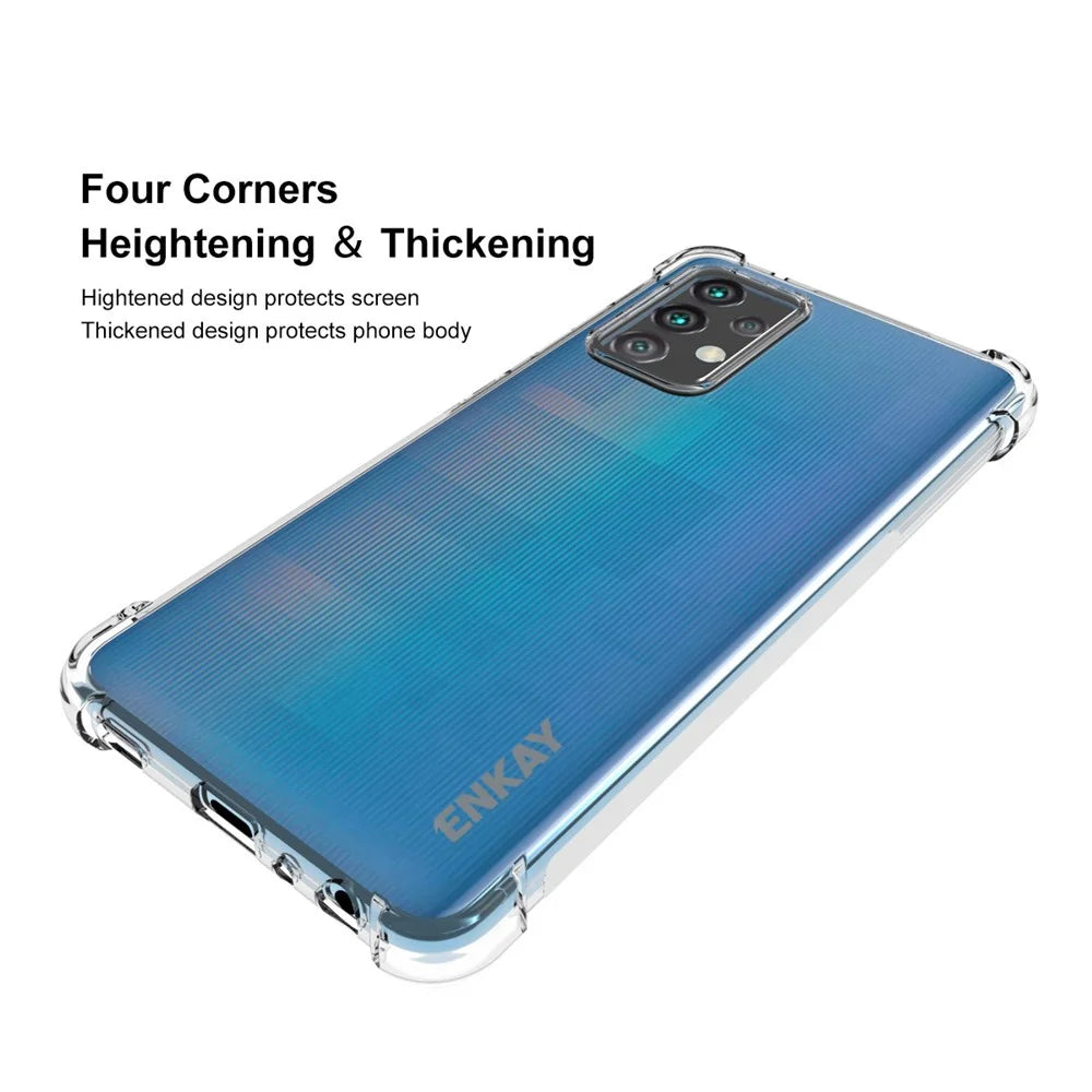 ENKAY HAT PRINCE Shockproof Clear TPU Case for Samsung Galaxy A52 4G / 5G / A52s 5G Anti-slip Protective Cover - 2