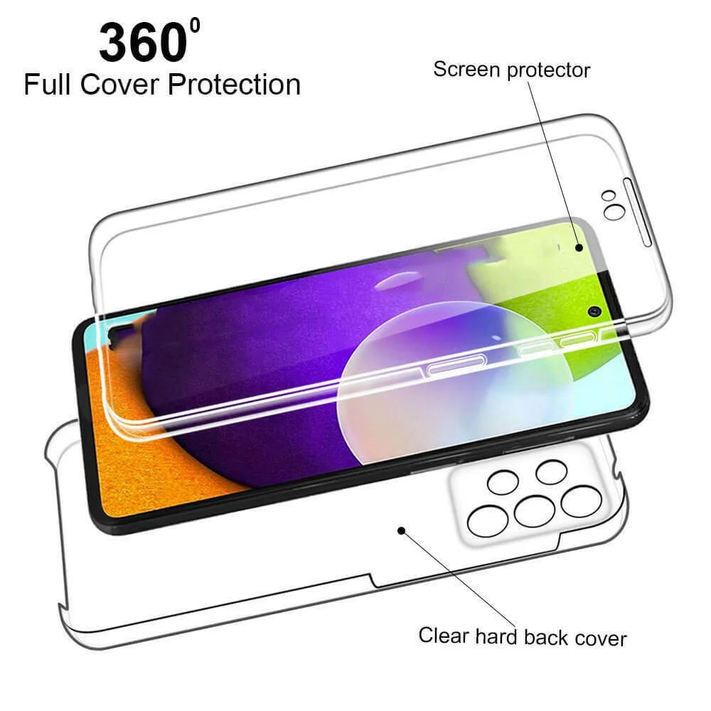 Hybrid PET + TPU + Acrylic Clear Full Protective Cover for Samsung Galaxy A52 4G/5G / A52s 5G - 2