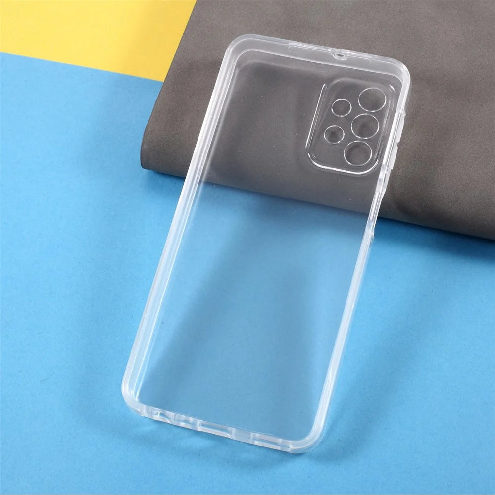 Hybrid PET + TPU + Acrylic Clear Full Protective Cover for Samsung Galaxy A32 5G Case - 5