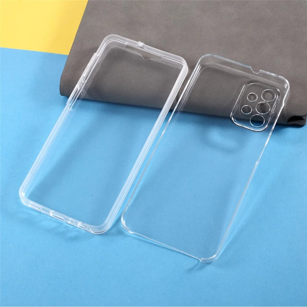 Hybrid PET + TPU + Acrylic Clear Full Protective Cover for Samsung Galaxy A32 5G Case - 6