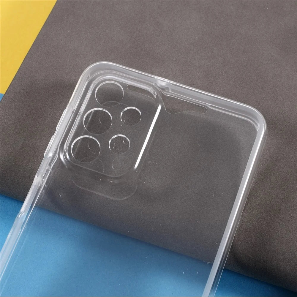 Hybrid PET + TPU + Acrylic Clear Full Protective Cover for Samsung Galaxy A32 5G Case - 7