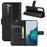 Litchi Texture Leather Phone Protective Cover with Wallet Stand Design for Samsung Galaxy S21+ 5G - Black - 1