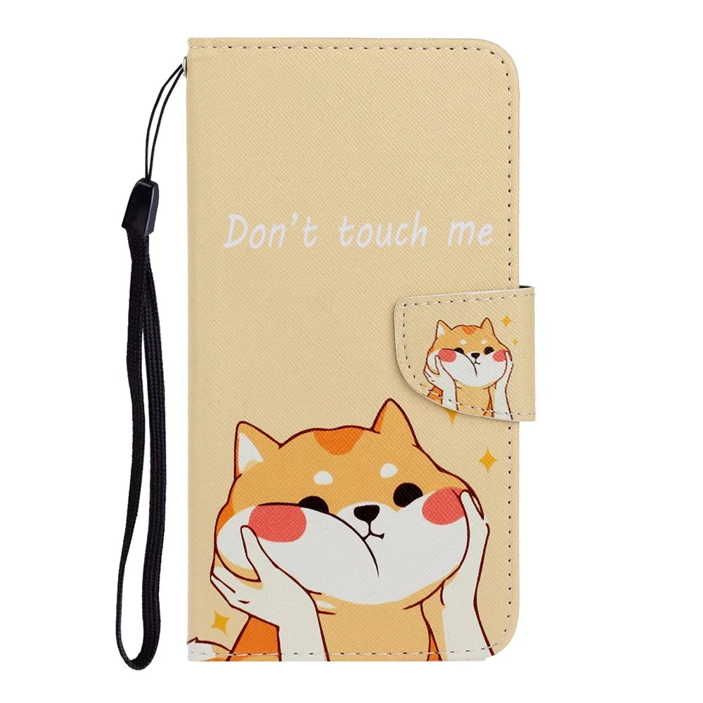 TPU + PU Leather Wallet Stand Phone Case with Lanyard for Samsung Galaxy A72 5G / A72 4G - Cat - 2
