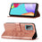 Imprint Butterfly Flower Pattern Wallet Stand Leather Case for Samsung Galaxy A52 4G/5G / A52s 5G - Rose Gold - 4
