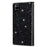 Glittery Starry Style Laser Carving Zipper Leather Smartphone Case for Samsung Galaxy A42 5G - Black - 2