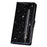 Flash Powder Zipper Pocket Wallet Flip Leather Phone Case with Strap for Samsung Galaxy A12 - Black - 4