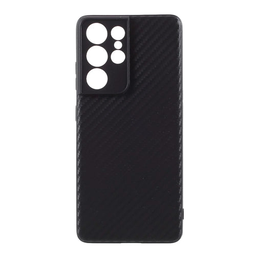 For Samsung Galaxy S21 Ultra 5G Case Carbon Fiber TPU Protector Cover - 1