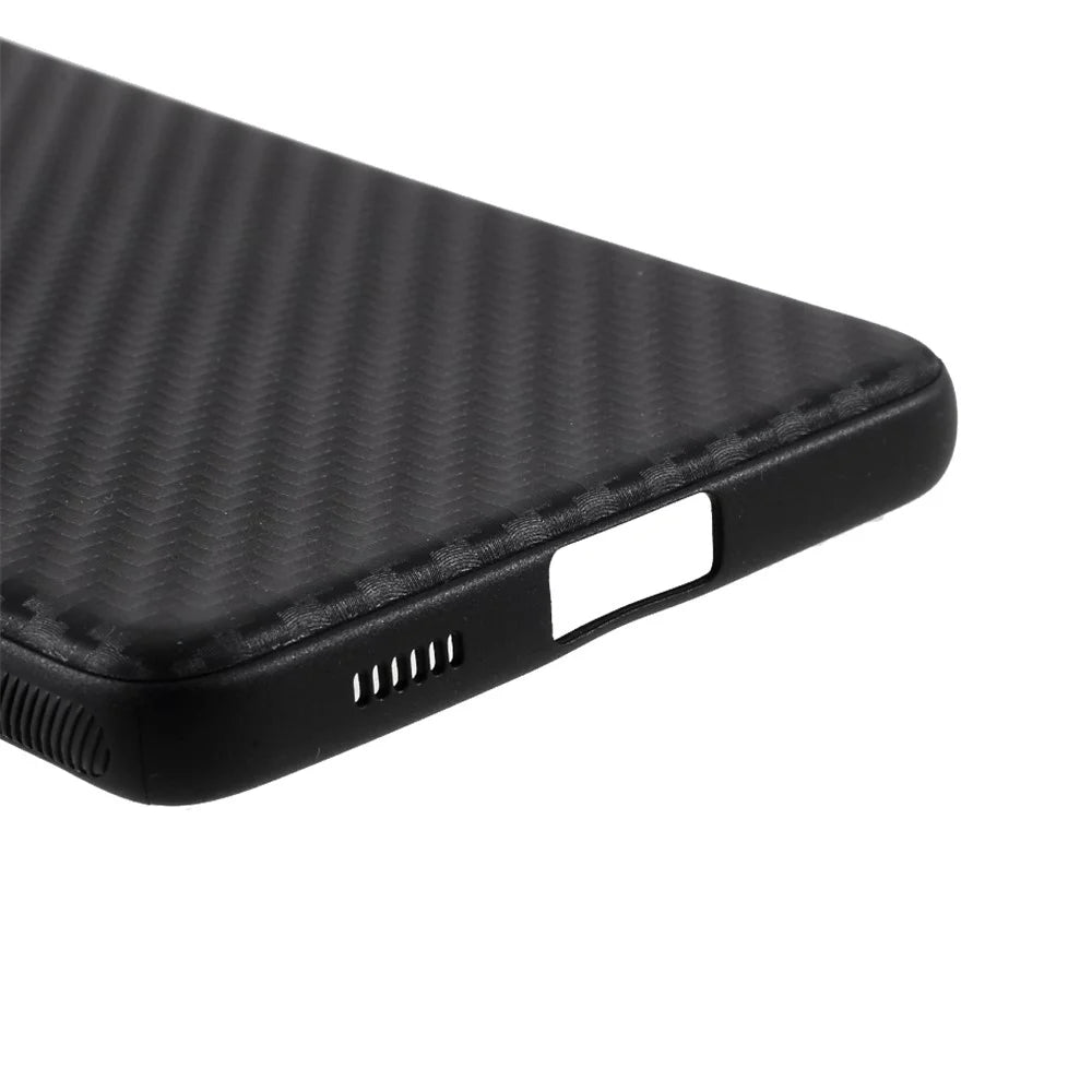 For Samsung Galaxy S21 Ultra 5G Case Carbon Fiber TPU Protector Cover - 6