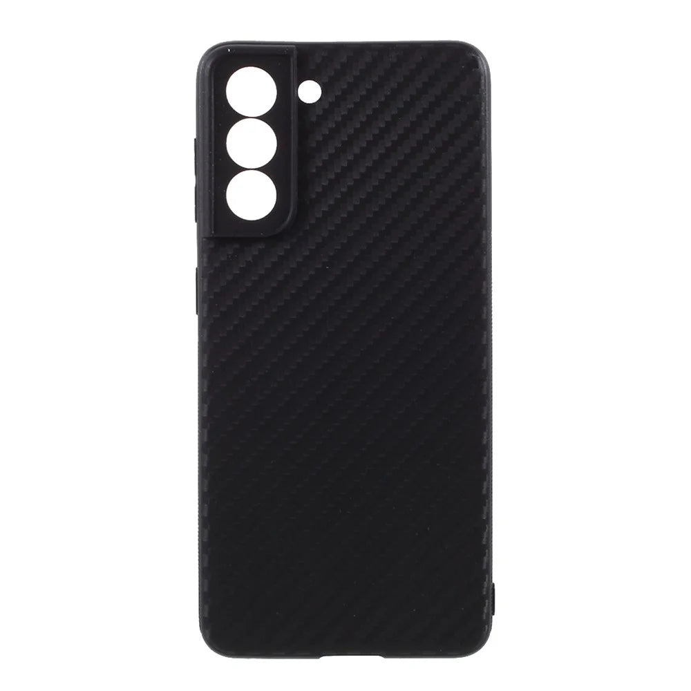 Phone Cover for Samsung Galaxy S21 4G/5G Carbon Fiber TPU Case - 1