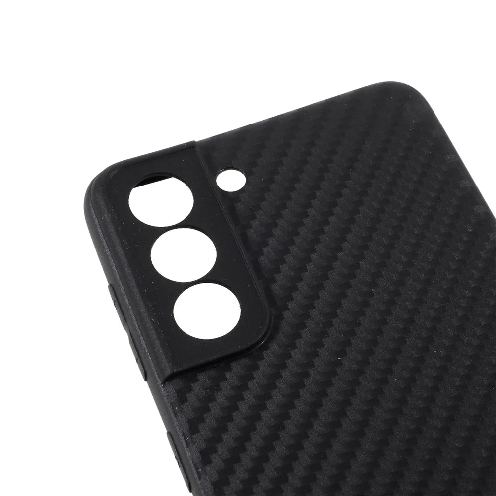 Phone Cover for Samsung Galaxy S21 4G/5G Carbon Fiber TPU Case - 7
