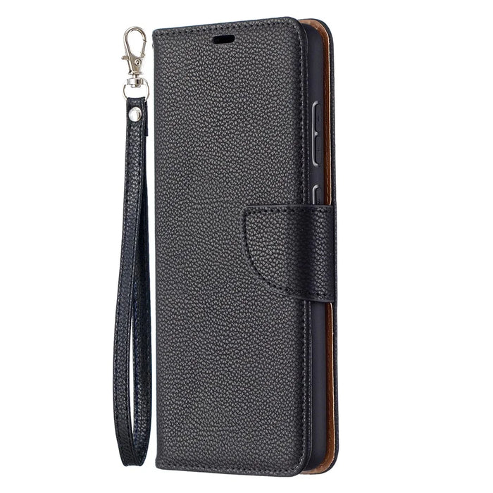 Litchi Surface with Wallet Leather Stand Case for Samsung Galaxy A72 5G / A72 4G - Black - 2
