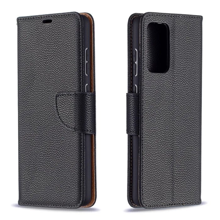 Litchi Surface with Wallet Leather Stand Case for Samsung Galaxy A72 5G / A72 4G - Black - 4