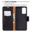 Litchi Surface with Wallet Leather Stand Case for Samsung Galaxy A72 5G / A72 4G - Black - 6