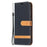 For Samsung Galaxy A52 4G/5G / A52s 5G Color Splicing Jeans Cloth Surface Wallet Leather Phone Cover - Black - 2