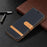 For Samsung Galaxy A52 4G/5G / A52s 5G Color Splicing Jeans Cloth Surface Wallet Leather Phone Cover - Black - 7