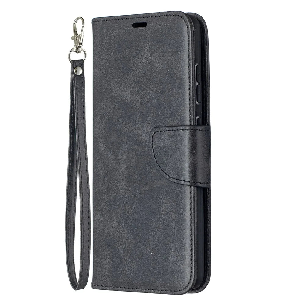 PU Leather Wallet Stylish Smartphone Case for Samsung Galaxy A52 4G/5G / A52s 5G - Black - 2