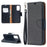 Litchi Surface with Wallet Leather Stand Case for Samsung Galaxy A52 4G/5G / A52s 5G - Black - 1