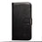 Dual-sided Magnetic Clasp Leather Protector for Samsung Galaxy A72 5G / A72 4G Wallet Stand Case - Black - 2