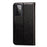 Dual-sided Magnetic Clasp Leather Protector for Samsung Galaxy A72 5G / A72 4G Wallet Stand Case - Black - 3