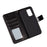 Dual-sided Magnetic Clasp Leather Protector for Samsung Galaxy A72 5G / A72 4G Wallet Stand Case - Black - 7