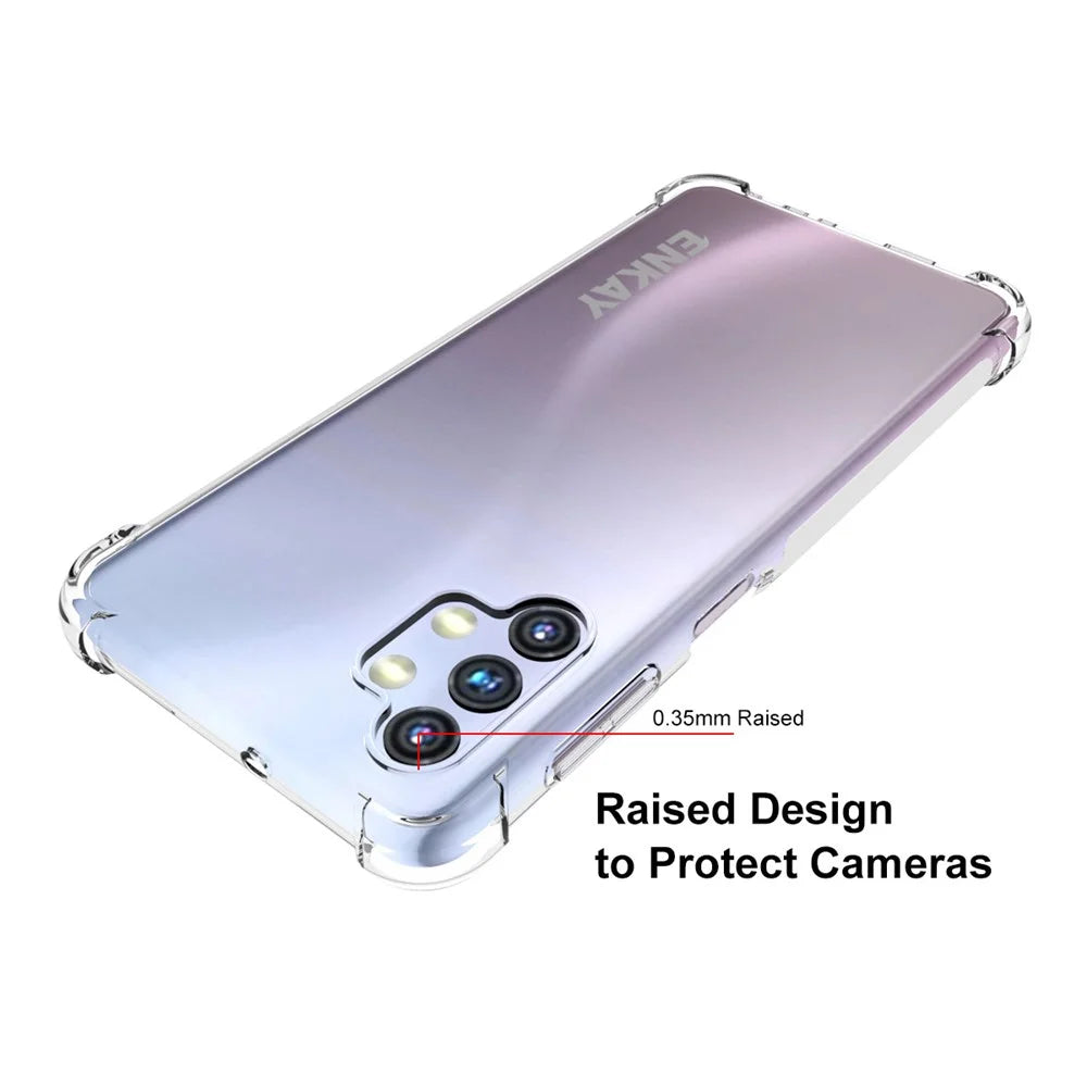 ENKAY HAT PRINCE ENK-PC095 Shockproof Four Corners Thickened Clear TPU Protective Case for Samsung Galaxy A32 5G - 3