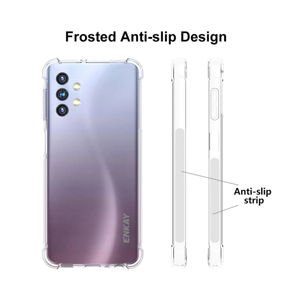 ENKAY HAT PRINCE ENK-PC095 Shockproof Four Corners Thickened Clear TPU Protective Case for Samsung Galaxy A32 5G - 4