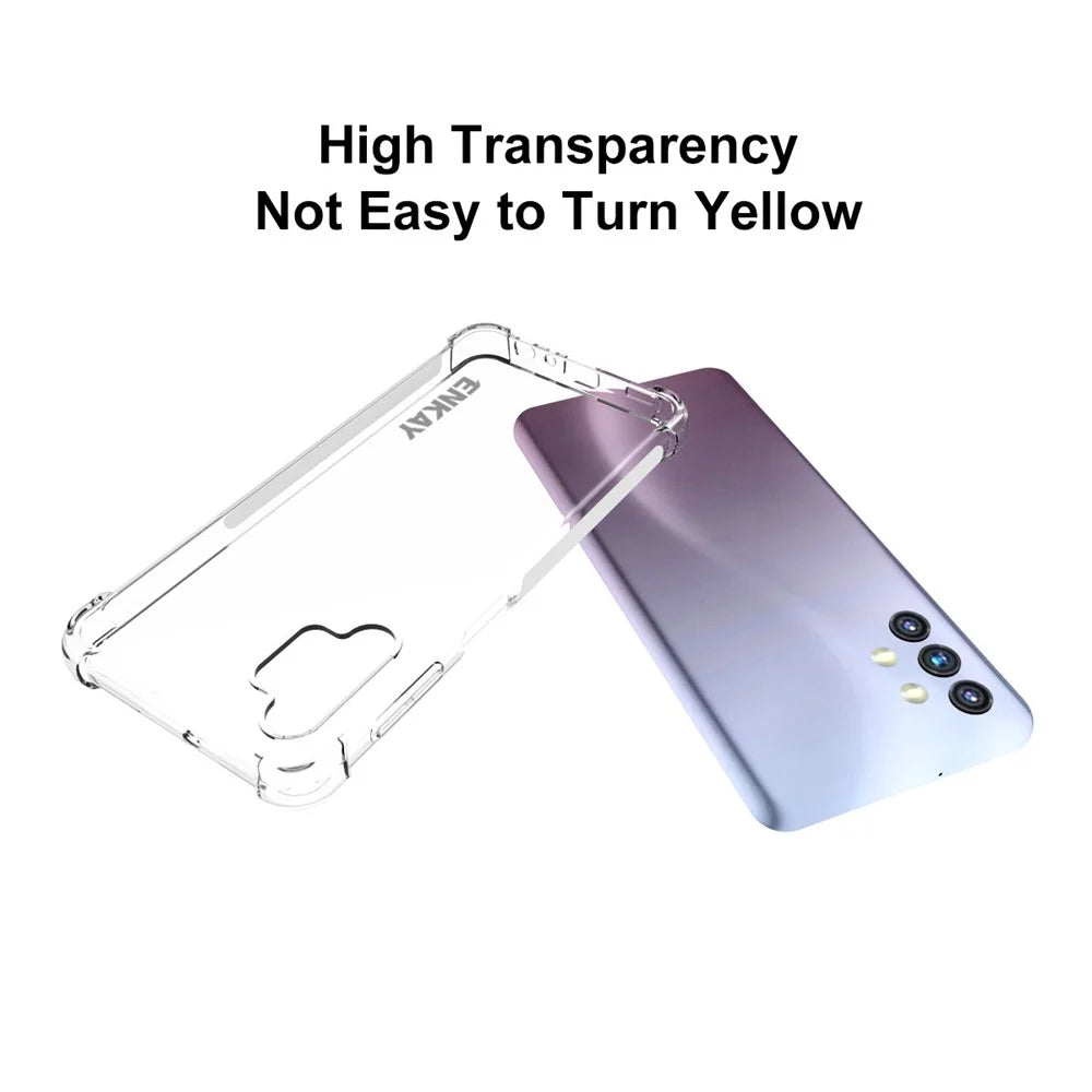 ENKAY HAT PRINCE ENK-PC095 Shockproof Four Corners Thickened Clear TPU Protective Case for Samsung Galaxy A32 5G - 5
