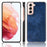 Litchi Texture PU Leather Coated Phone Protective Case Cover for Samsung Galaxy S21+ 5G - Blue - 1