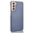 Litchi Texture PU Leather Coated Phone Protective Case Cover for Samsung Galaxy S21+ 5G - Blue - 3