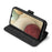 DG.MING Retro Style for Samsung Galaxy A12 Case Leather Wallet Stand Shell - Black - 5