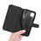 DG.MING Retro Style for Samsung Galaxy A12 Case Leather Wallet Stand Shell - Black - 7