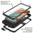 R-JUST Shockproof Dustproof Kickstand TPU+Metal Protector Cover Kickstand Shell for Samsung Galaxy S21 4G/5G - Black - 4
