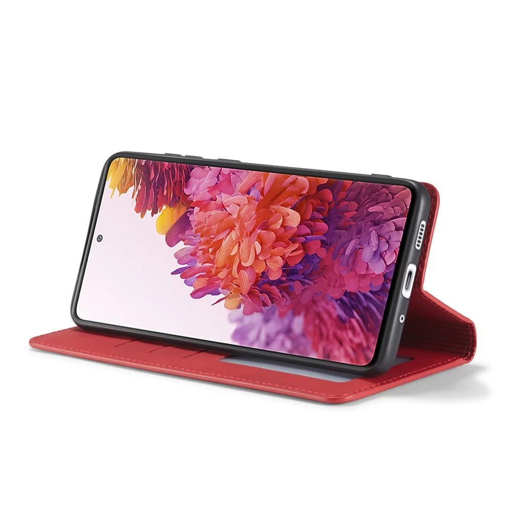 FORWENW Fantasy Series Skin Feeling Leather Case for Samsung Galaxy S20 FE 4G/FE 5G/S20 Lite/S20 FE 2022 - Red - 6